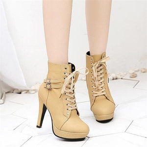 Tacones altos Moda para mujer Botas Martin Botas cortas