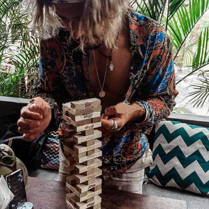 Camiseta vintage estampada con camisas, manga larga casual