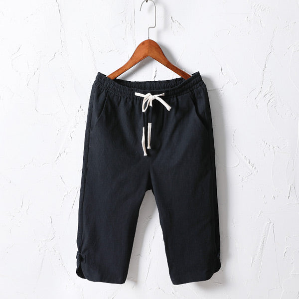 Pantalones casuales de hombre de lino