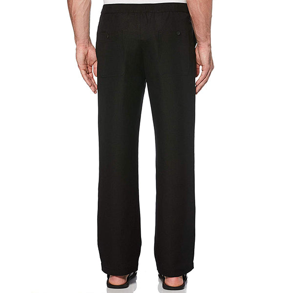 Cuerdas de lino con clip, pantalones casuales sueltos