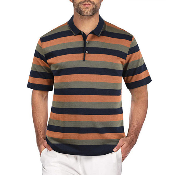 Camiseta casual de manga corta para hombre con manga corta