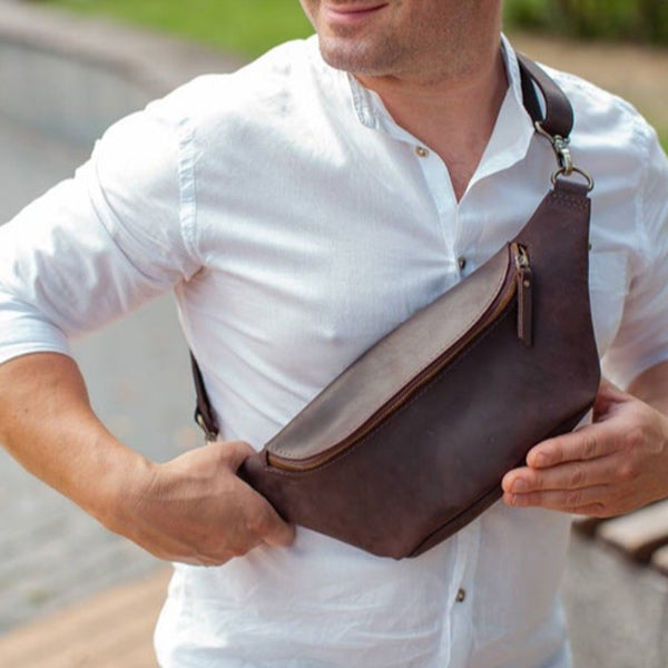 Riñonera retro para hombre