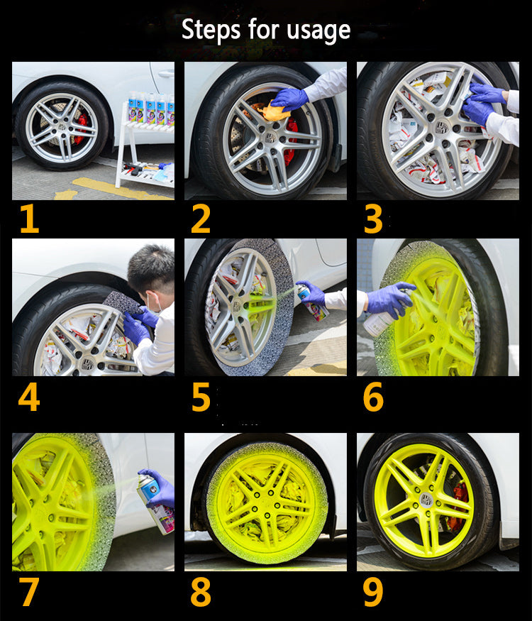 Car wheel spray film （5-6 bottles for 4 wheels）