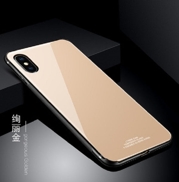 Caja del teléfono de vidrio templado para iPhone