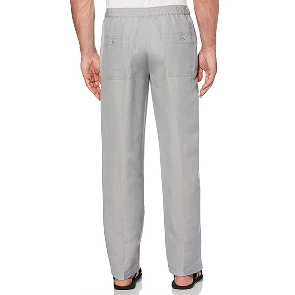 Cuerdas de lino con clip, pantalones casuales sueltos