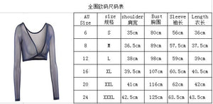 Half mesh gauze clothing set