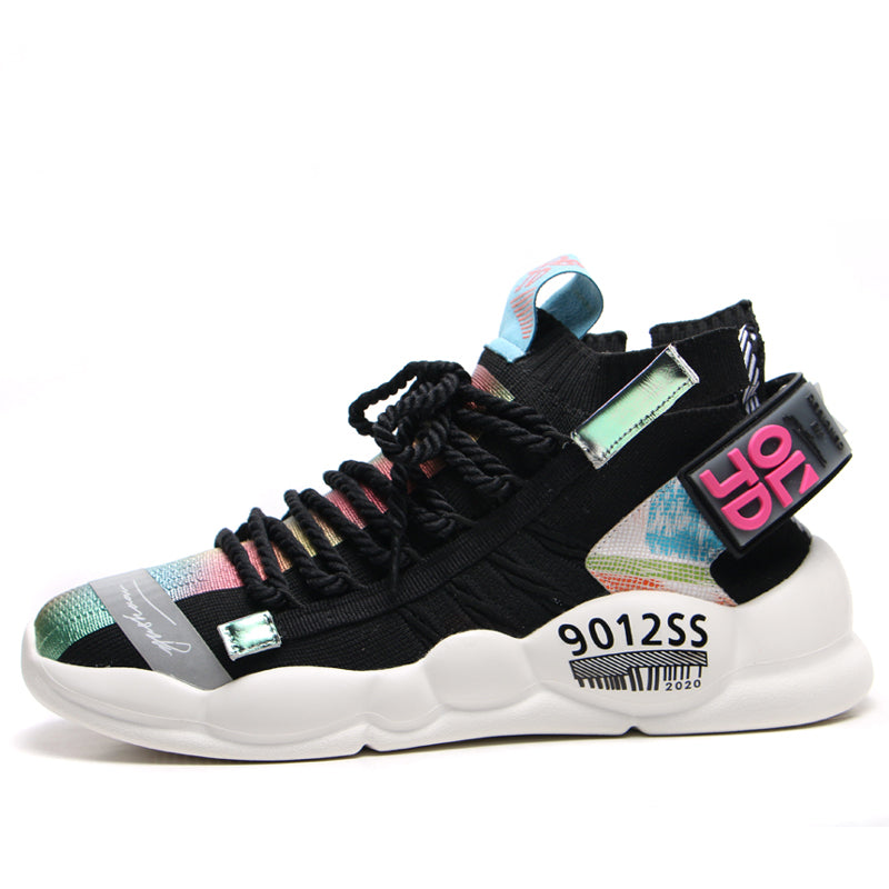 Calcetines de osos que reflejan la luz de colores contrastantes