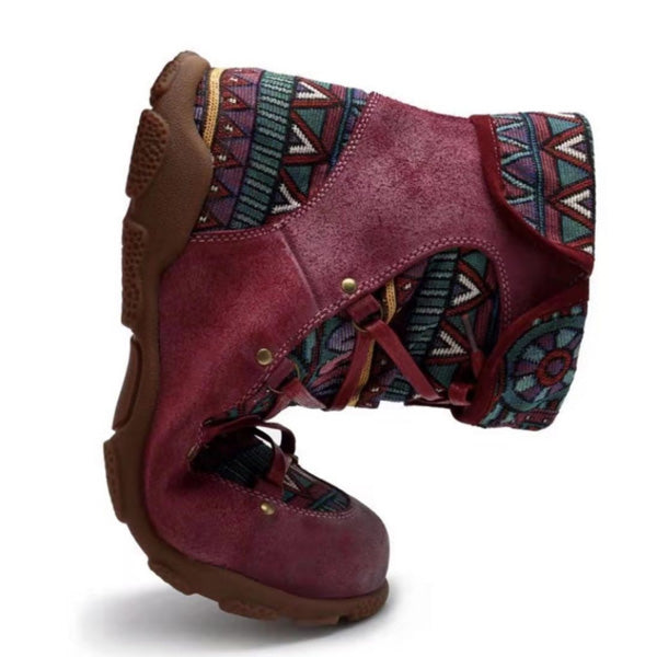 Bota Martin acolchada fértil jacquard para mujer