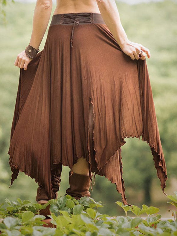 Handgefärbter Lockenrock der Damen Retro