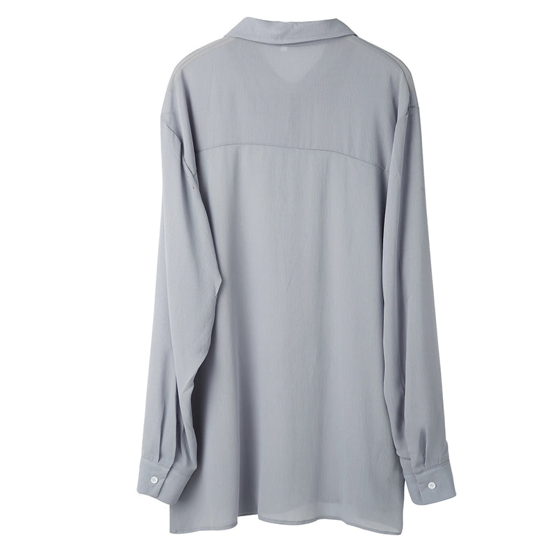 Kasdieniai vyriški lininiai marškiniai su V formos apykakle