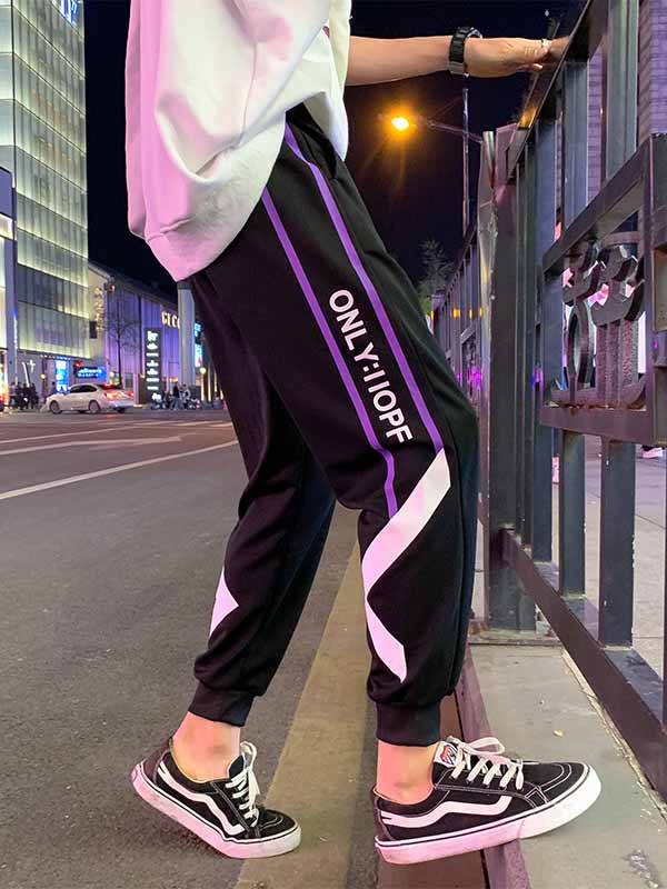 Pantalones casuales de hombre con rayas