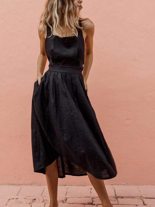 Vestido con botones de manga