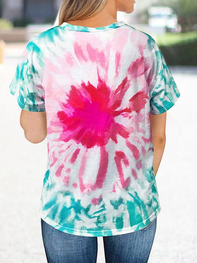 Frauen Way Maker Miracle Worker Versprechen Keeper Licht in der Dunkelheit Tie-Dye Kurzarm T-Shirt