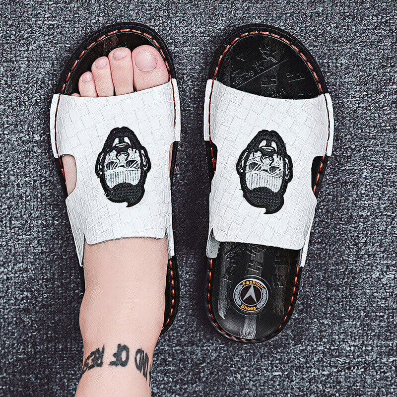 Zapatillas romanas cómodas de verano para hombre