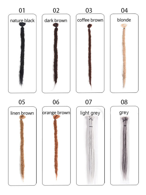 Peluca trenzada sucia hecha a mano - una pieza