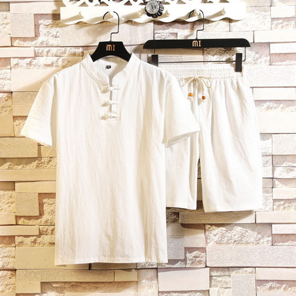 Camiseta de hombre de manga corta, creada en estilo chino