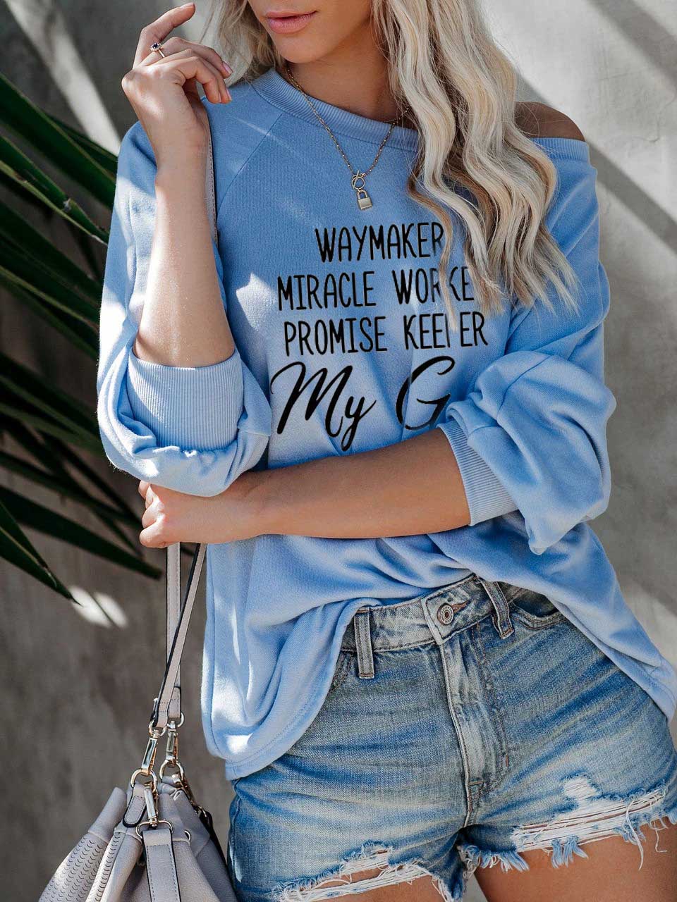 Way Maker Words de las mujeres &quot;Hombros de fe&quot;