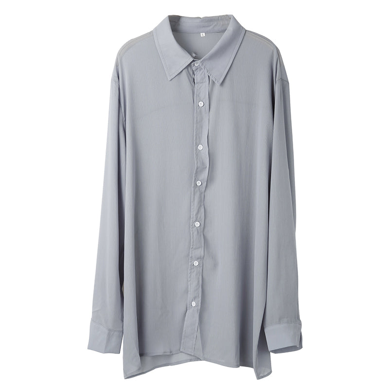 Kasdieniai vyriški lininiai marškiniai su V formos apykakle