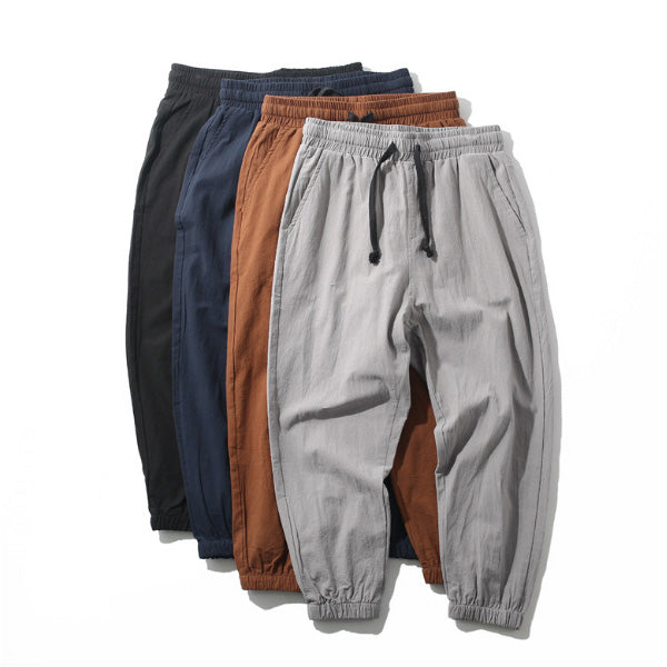 Pantalones casuales de algodón para hombre