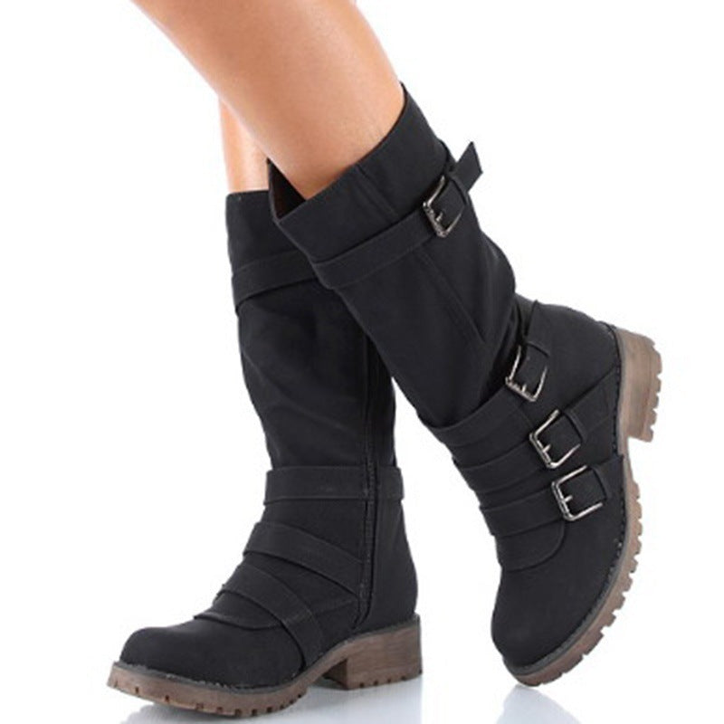 2020 &quot;Hot Sale Fashion Warm Square Stiefel mit niedrigem Absatz&quot;