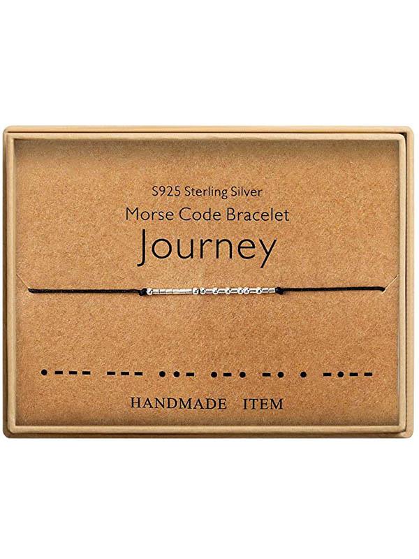 Morsecode Alphanumerisches Paar Armband