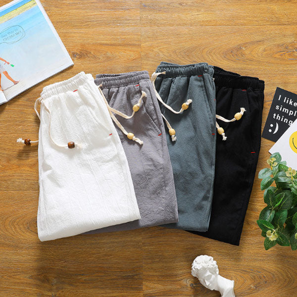 Shorts de lino para hombre casual