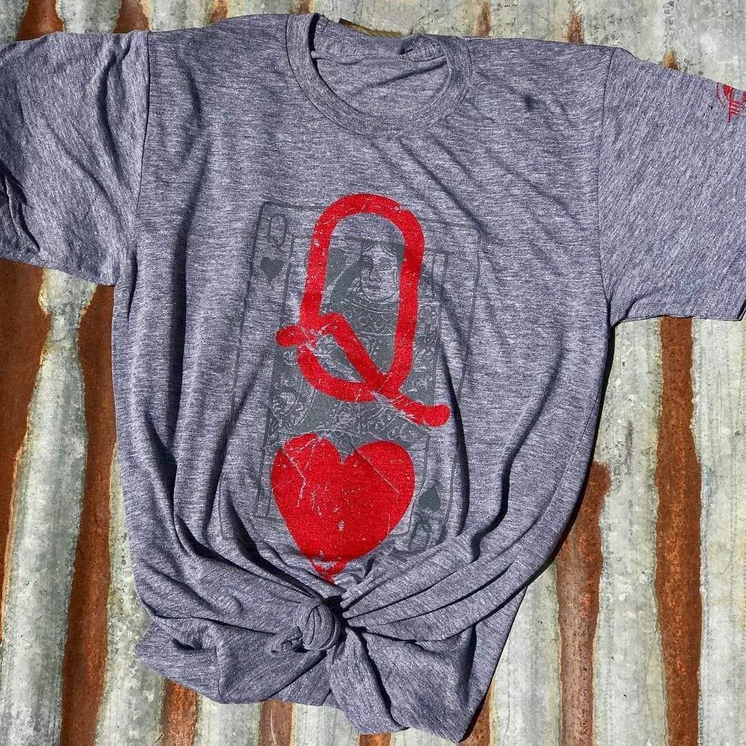 Camiseta estampada Queen of Hearts