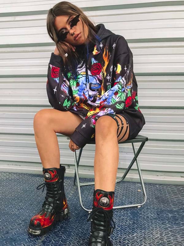 Suéteres de mujer con estampado completo