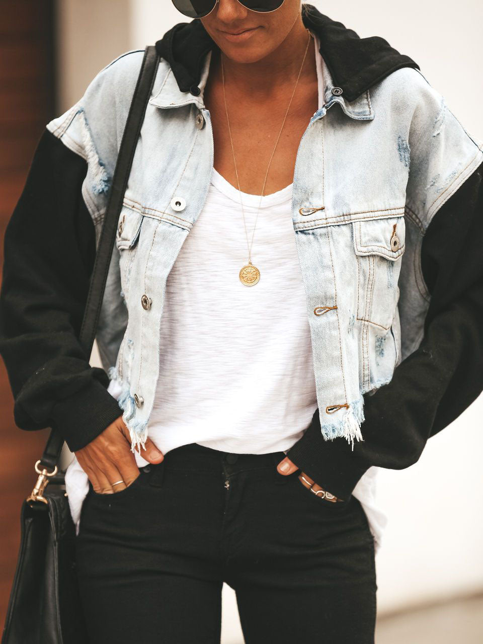 Damen Dinna Fash Sassenach Print Kontrast Kapuzenjacke