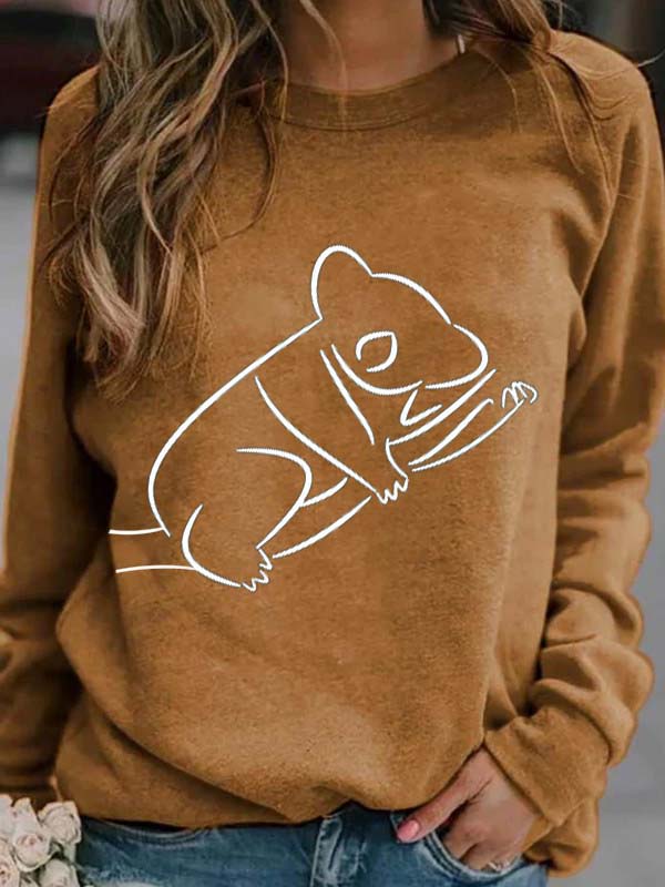 Gemütliches Koara Print Sweatshirt