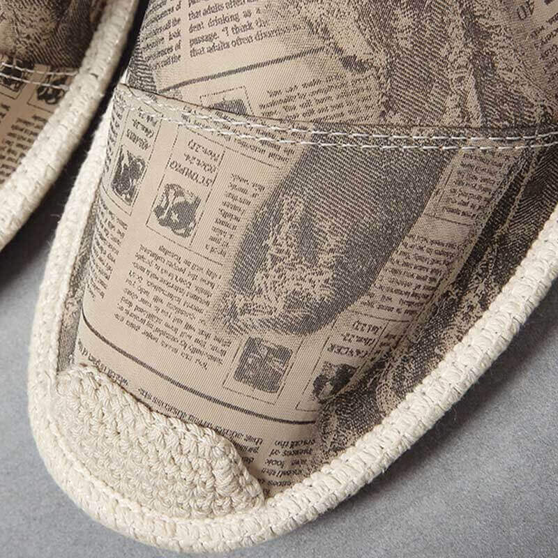 Zapatos de cáñamo cómodos y transpirables de verano para hombres casuales