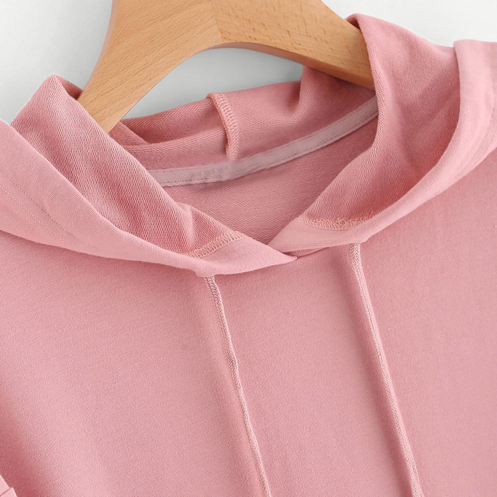 Heart Disign Drawstring Pocket Hoodies