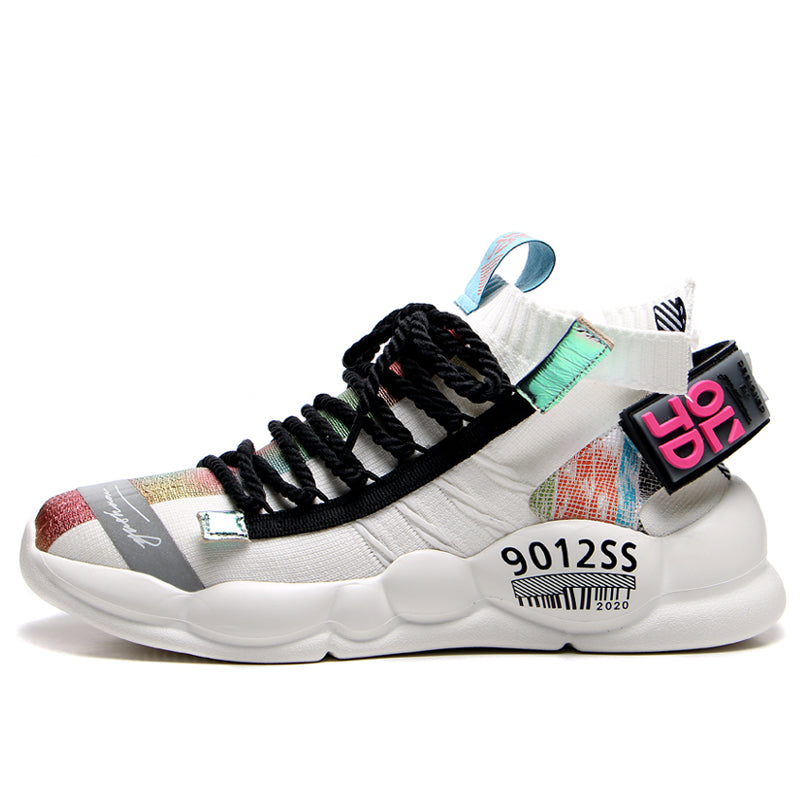 Calcetines de osos que reflejan la luz de colores contrastantes