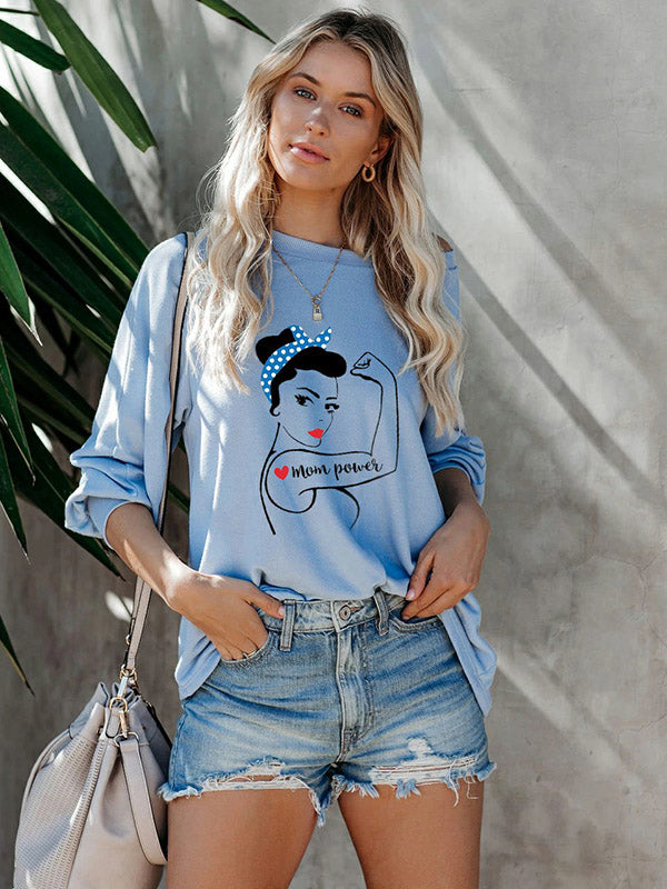 Mom Power Rosie der Riveter Sommerpullover