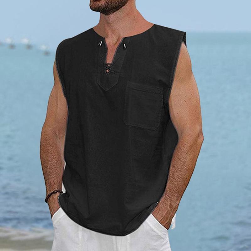 Camisa sin mangas para hombre sin mangas