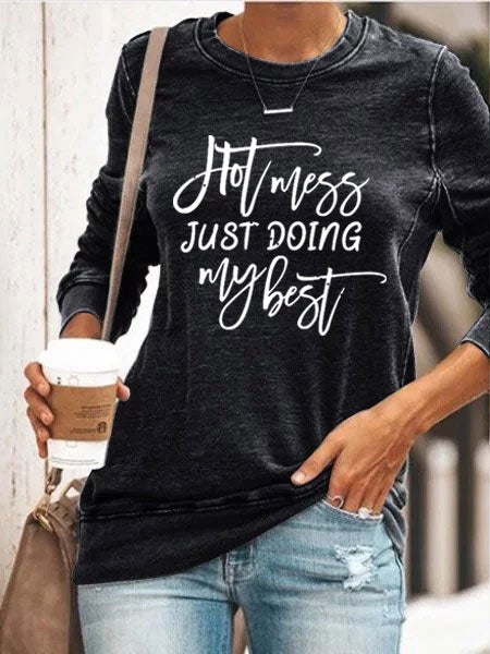 Las mujeres son un desastre en hacer mis mejores suéteres con letras