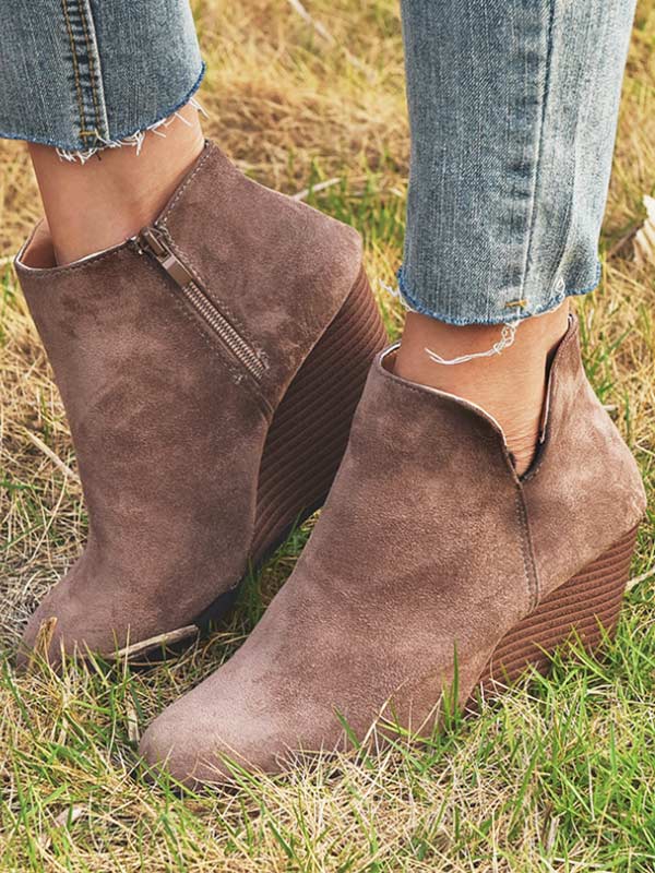 Damen Vintage Fashion Wedge Schuhe