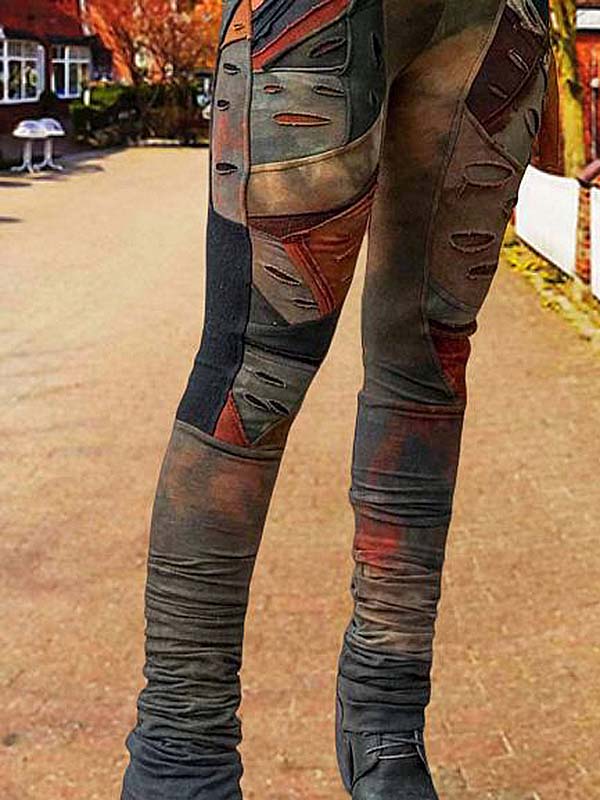 Pantalones pitillo de mujer con efecto arruinado