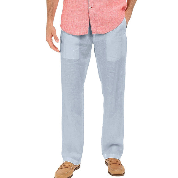 Pantalones casuales cómodos y transpirables de cáñamo