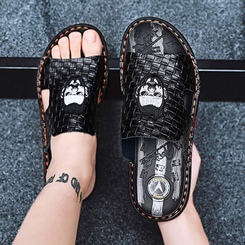 Zapatillas romanas cómodas de verano para hombre