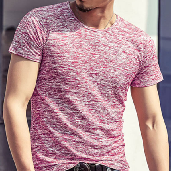 Camisa súper elástica de manga corta para hombre.