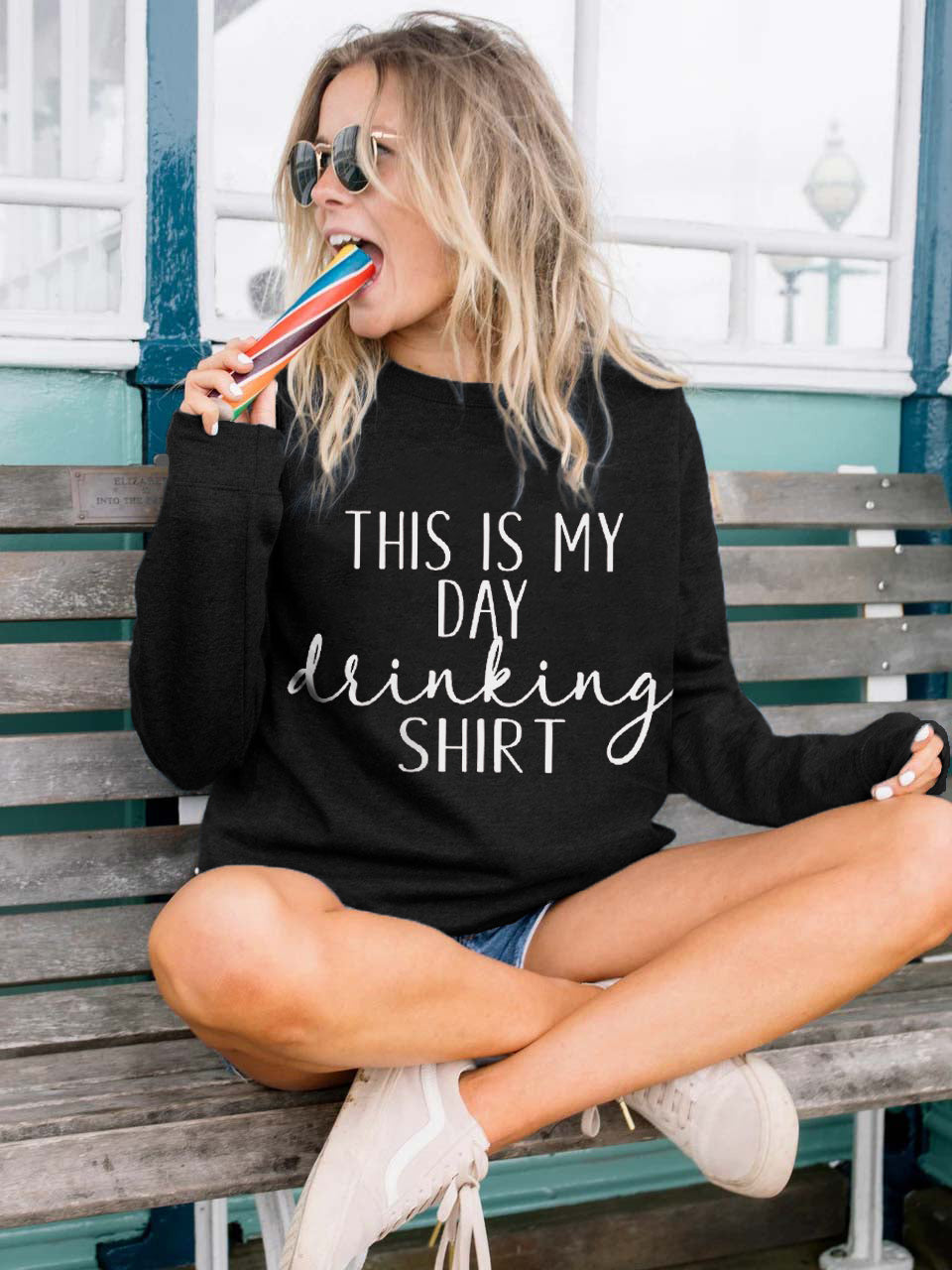 Dies ist mein Tag Trinkhemd gedruckt Casual Top