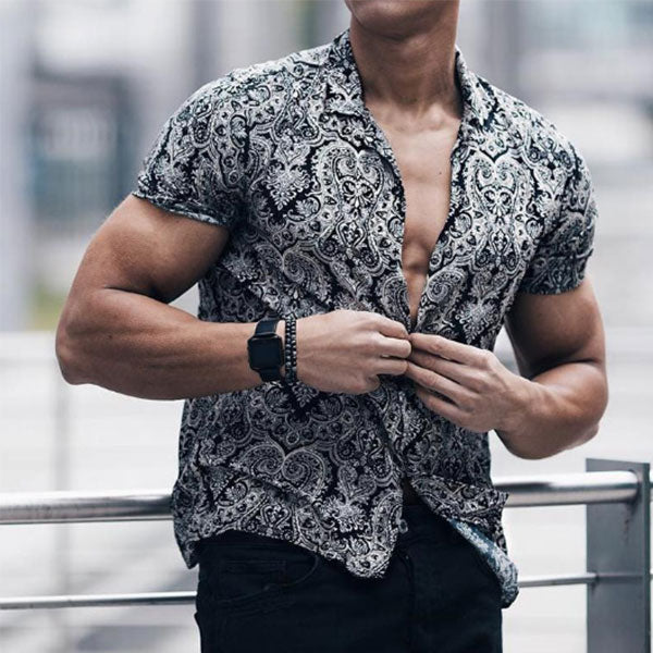 Camisas casuales estampadas para hombres