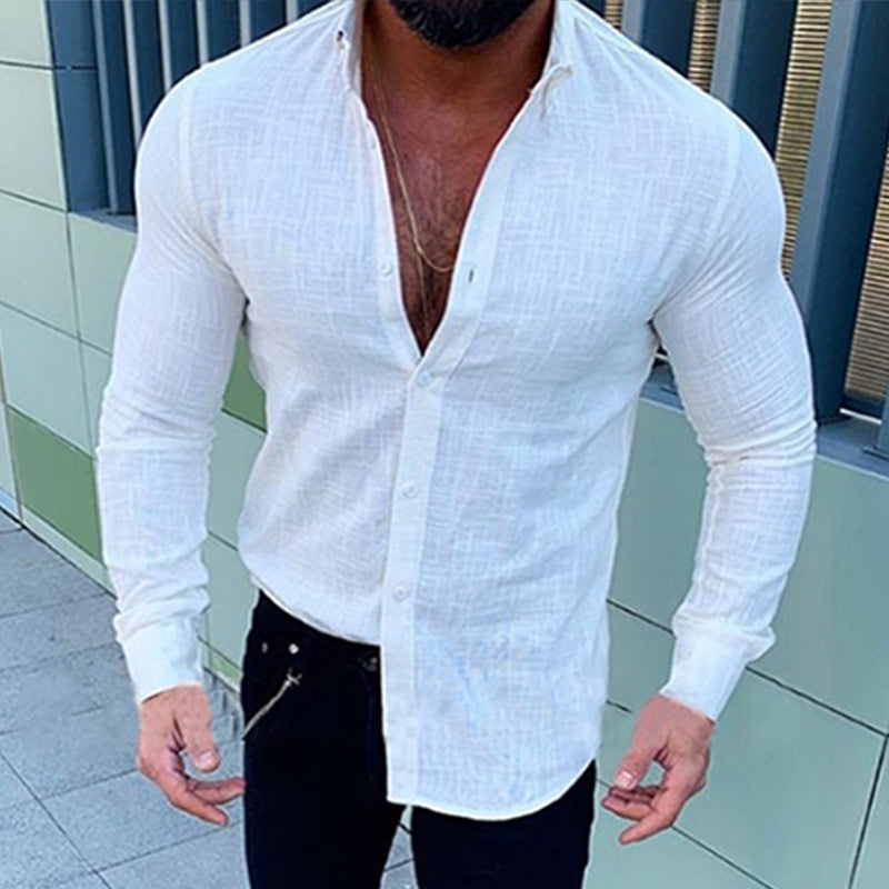Leinen Button Shirts