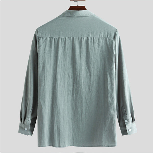 Camisa casual color natural para hombre