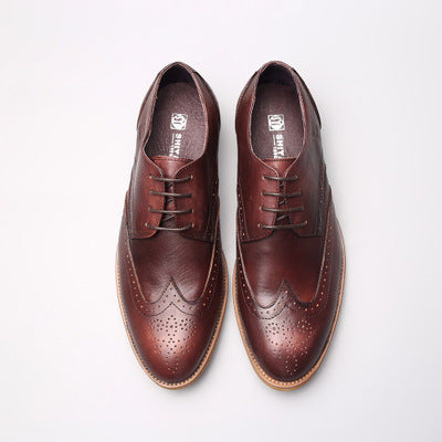 Sactino brogue leather shoes
