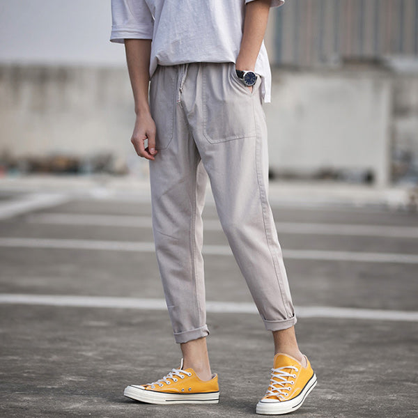 Pantalones casuales de lino para hombre