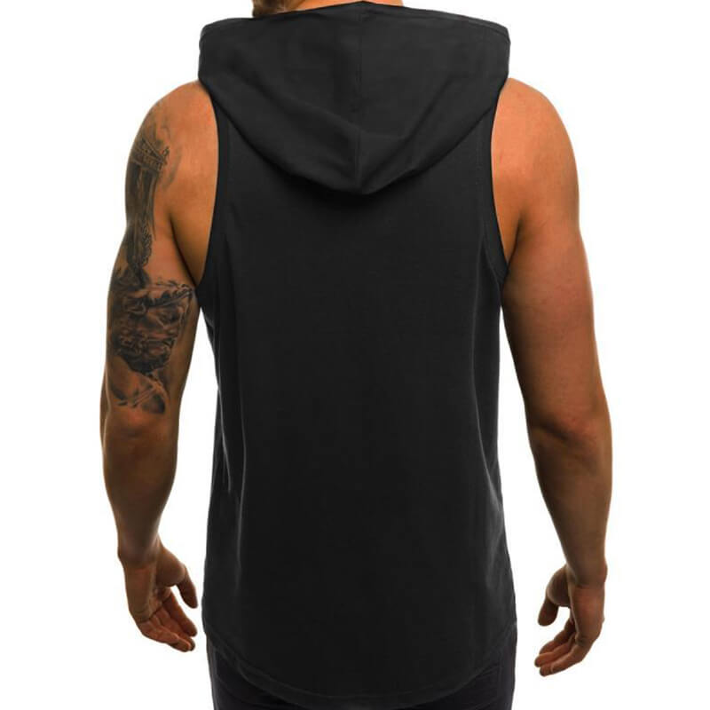 Mezclas de algodón fino, casual, cómodo, de color sólido para hombres sin mangas