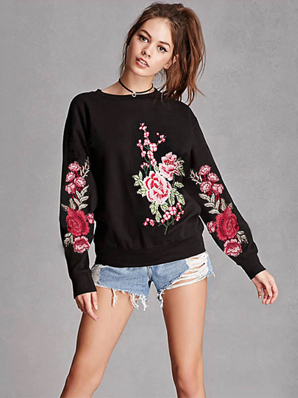 Jerseys para mujer con bordados florales