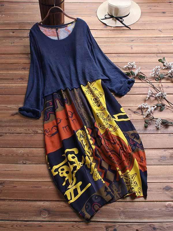 Vestido de dos piezas confeccionado en lona de algodón.